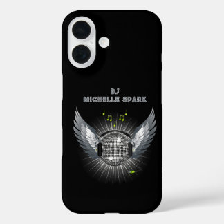DJ Disco Ball Wings iPhone 16 Hoesje