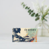 DJ Disk Jockey Electronic Visitekaartje (Staand voorkant)