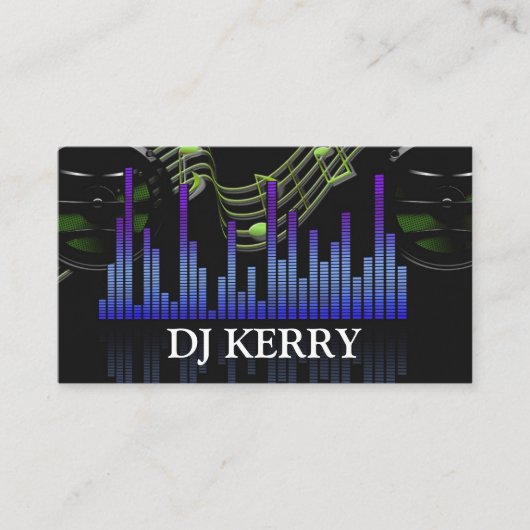 DJ Disk Jockey Electronic Visitekaartje (Voorkant)