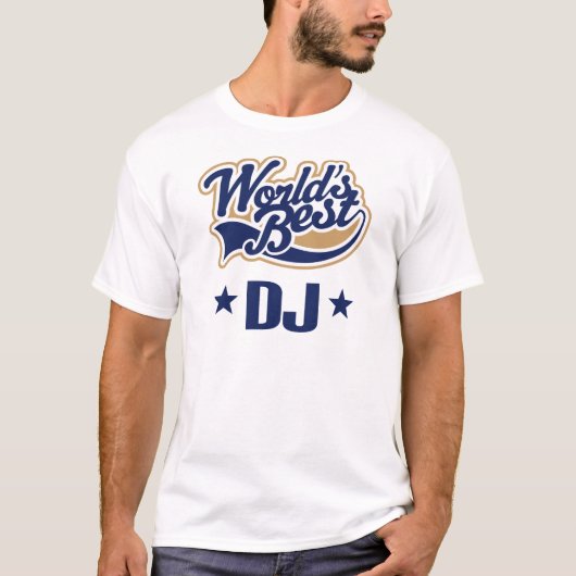 Dj Disk Jockey Gift (beste werelden) T-shirt (Voorkant)