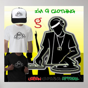 DJ Disk Jockey Poster van I'm G Clothing