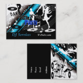 DJ Disque carte de visite DJ Dance Dance Music Par (Devant / Derrière)