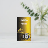 DJ - Djay muziekcoördinator Visitekaartje (Staand voorkant)