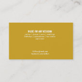 DJ - Djay muziekcoördinator Visitekaartje (Achterkant)