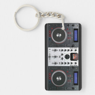 DJ draaischijf-sleutelhanger voor verwisselbare DJ Sleutelhanger
