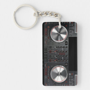 DJ draaischijf-sleutelhanger voor verwisselbare DJ Sleutelhanger