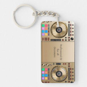DJ draaischijf-sleutelhanger voor verwisselbare DJ Sleutelhanger