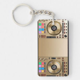 DJ draaischijf-sleutelhanger voor verwisselbare DJ Sleutelhanger