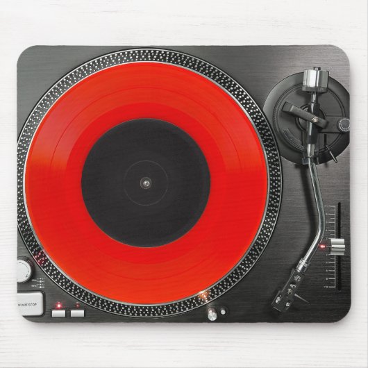 Dj draaitafel Mousepad Muismat (Voorkant)