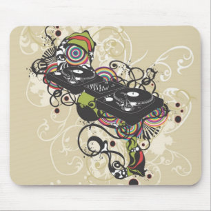 DJ draaitafel Mousepad Muismat