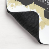 DJ draaitafel Mousepad Muismat (Hoek)