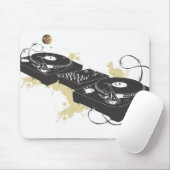 DJ draaitafel Mousepad Muismat (Met muis)