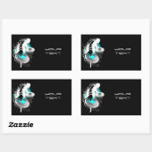 DJ draaitafel Rectangle Stickers (Vel)