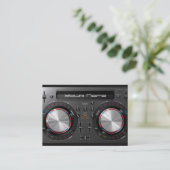 DJ draaitafel Visitekaartje (Staand voorkant)