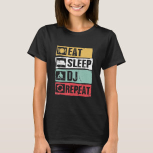 DJ - Eat Sleep DJ FunnyFor Club Music PL T-shirt