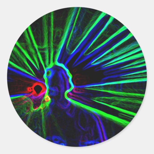 DJ en Laser Lights stickers (Voorkant)