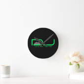 DJ Equalizer Wall Clock Ronde Klok (Huis)