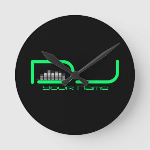 DJ Equalizer Wall Clock Ronde Klok