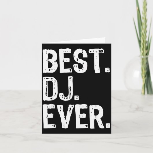 Dj Ever Funny Gift Christmas Kaart (Voorkant)
