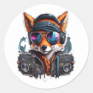 DJ Fox Sticker