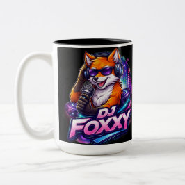 DJ FOXXY 2 Two-Tone COFFEE MUG Tweekleurige Koffiemok