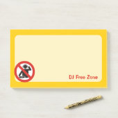 DJ Free Zone Post-it® Notes (Op bureau)