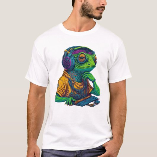 DJ Frog muziek T-shirt (Voorkant)