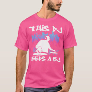 Dj geschenken voor disc jockey electro club beats t-shirt