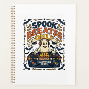 DJ Ghost Spooky Beats Gravure Vintage Halloween 