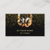 DJ gold Visitekaartje (Voorkant)
