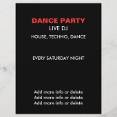 DJ "HEAT" Flyer (Achterkant)