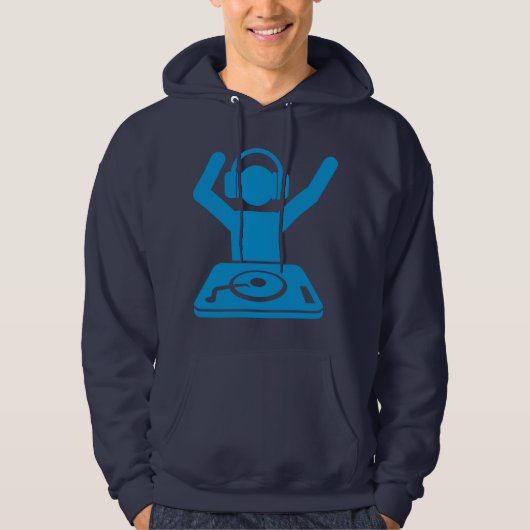 DJ heeft handen in de lucht Hoodie (Voorkant)