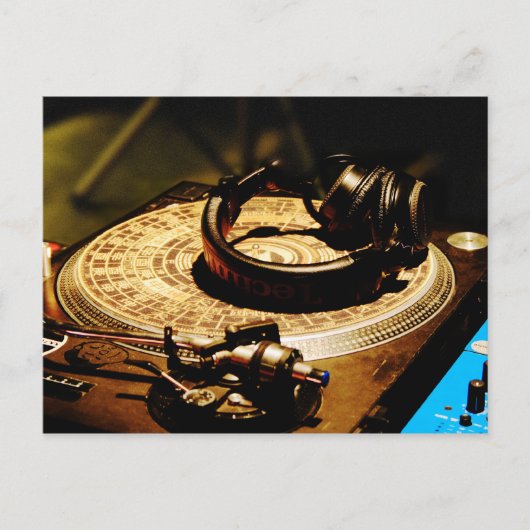 DJ Hoofdtelefoon1 Briefkaart (Voorkant)