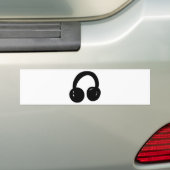 dj-hoofdtelefoon bumpersticker (Op auto)