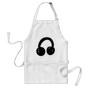 dj-hoofdtelefoon standaard schort
