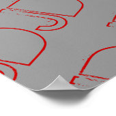 DJ-hoofdtelefoondecoratiewand Poster (Hoek)