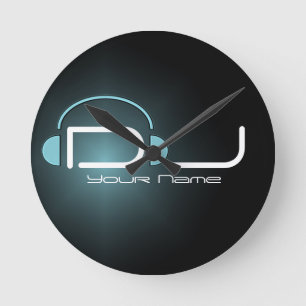 DJ Hoofdtelefoonwandklok Ronde Klok