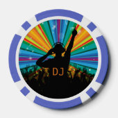 DJ illustration jetons de poker monogramme personn (Verso)