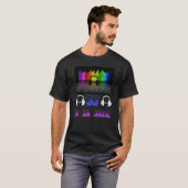 DJ in Da House Headphones Musical Equalizer MC T-shirt (Voorkant volledig)