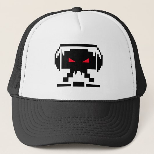 DJ Invader Vampire Trucker Hat Pet (Voorkant)