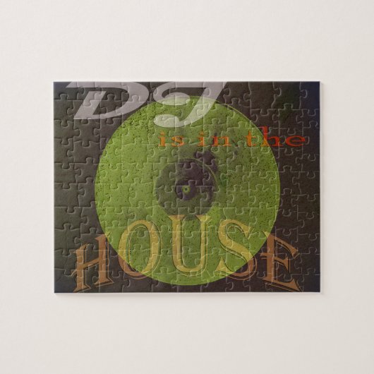 Dj is in de huismuzikale cover legpuzzel (Horizontaal)