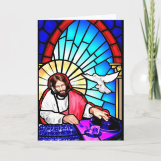 DJ Jesus Kerstkaart Feestdagen Kaart