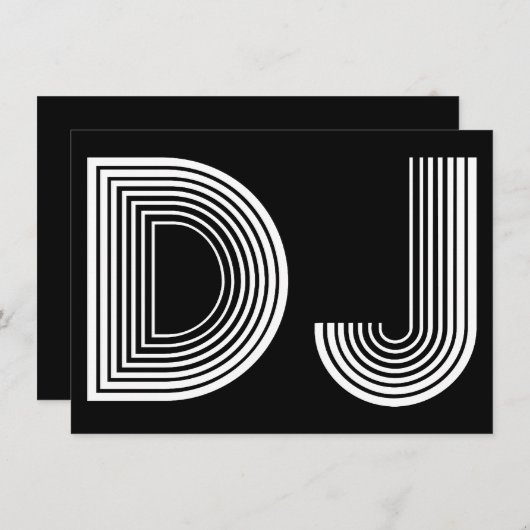  DJ KAART (Voorkant / Achterkant)