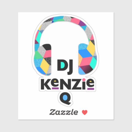 DJ Kenzie Q Cut Vinyl Sticker (Vel)