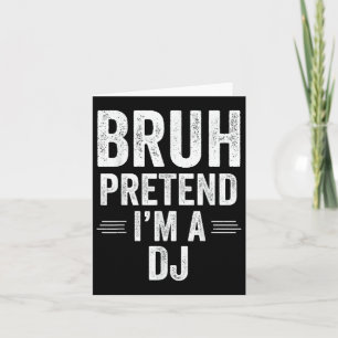 Dj kostuum Halloween bruh doen alsof in een DJ gra Kaart