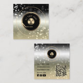 DJ lecteur de plaque vinyle Carte de visite (Devant / Derrière)