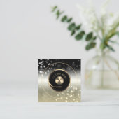 DJ lecteur de plaque vinyle Carte de visite (Debout devant)