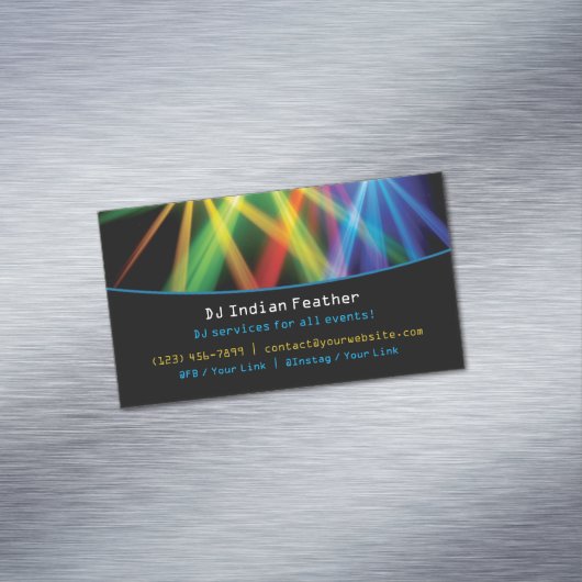 DJ MAGNETISCH VISITEKAARTJE (Voorbeeld)