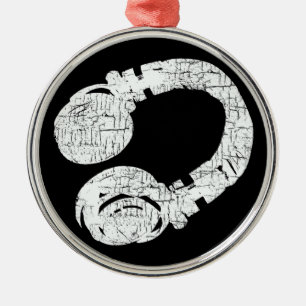 dj metalen ornament