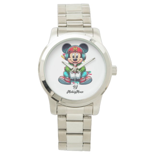 DJ Mickeymouse Horloge (Voorkant)